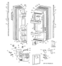 DOORS Diagram and Parts List for TFT22JWBEAA  General Electric Refrigerator