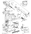 FREEZER SECTION Diagram and Parts List for TFT22JWBEAA  General Electric Refrigerator