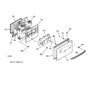 DOOR Diagram and Parts List for JSP40AW3AA  General Electric Range