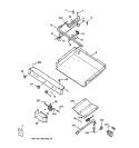 GAS & BURNER PARTS Diagram and Parts List for RGB532BEA2AD  Hotpoint Range