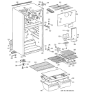 CABINET Diagram and Parts List for CTZ16EACJRWW  Hotpoint Refrigerator