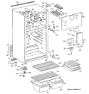 CABINET Diagram and Parts List for MTZ14EACJRWW  General Electric Refrigerator