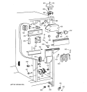 FRESH FOOD SECTION Diagram and Parts List for TFT27PRBEAA  General Electric Refrigerator