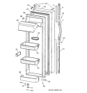 Part Location Diagram of WR78X10116 GE DOOR FOAM Assembly FF AD