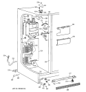 FREEZER SECTION Diagram and Parts List for TFM20JRBEAA  General Electric Refrigerator