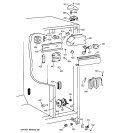 FRESH FOOD SECTION Diagram and Parts List for TFM20JRBEAA  General Electric Refrigerator
