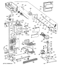 FREEZER SECTION Diagram and Parts List for TFM22PRBEWW  General Electric Refrigerator