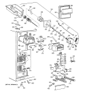 FREEZER SECTION Diagram and Parts List for TFM28PFBEBB  General Electric Refrigerator