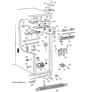FRESH FOOD SECTION Diagram and Parts List for TFM28PFBEBB  General Electric Refrigerator