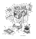 BODY & DRAWER PARTS Diagram and Parts List for JBP85AB2AA  General Electric Range
