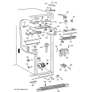 FRESH FOOD SECTION Diagram and Parts List for TFM30PBBEWW  General Electric Refrigerator