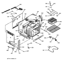 BODY PARTS Diagram and Parts List for JDP36BW4AD  General Electric Range