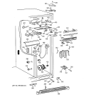 FRESH FOOD SECTION Diagram and Parts List for TPJ24PRBEBB  General Electric Refrigerator