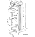 FRESH FOOD DOOR Diagram and Parts List for TPJ24BIBEWW  General Electric Refrigerator
