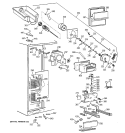 FREEZER SECTION Diagram and Parts List for TFG28PFCCBS  General Electric Refrigerator