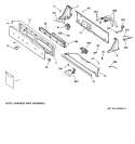 CONTROLS & BACKSPLASH Diagram and Parts List for WPSE3120Y1WW  General Electric Washer