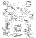 FREEZER SECTION Diagram and Parts List for CSX25GPCEAA  Hotpoint Refrigerator