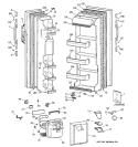 DOORS Diagram and Parts List for CSX22BCBEWH  Hotpoint Refrigerator