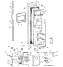 FREEZER DOOR Diagram and Parts List for CSG28DHCEWW  Hotpoint Refrigerator