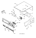 CONTROL PANEL Diagram and Parts List for JKP18AA1AA  General Electric Wall Oven