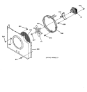FAN ASSEMBLY Diagram and Parts List for JKP18AA1AA  General Electric Wall Oven