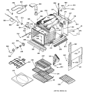 BODY PARTS Diagram and Parts List for JKP18AA2AA  General Electric Wall Oven