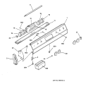 CONTROL PANEL Diagram and Parts List for JDC27GV1BG  General Electric Range