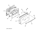 DOOR Diagram and Parts List for JDC27GV1BG  General Electric Range