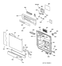Part Location Diagram of WD34X10330 GE INSERT CONTROL PANEL