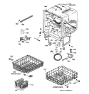 BODY PARTS Diagram and Parts List for GSD3715D00AA  General Electric Dishwasher