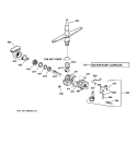 MOTOR - PUMP MECHANISM Diagram and Parts List for GSD3715D00AA  General Electric Dishwasher