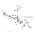 MOTOR - PUMP MECHANISM Diagram and Parts List for GSD3732D00WW  General Electric Dishwasher