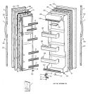 Part Location Diagram of WR17X10447 GE FRONT DOOR SHELF