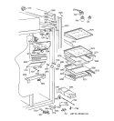 FRESH FOOD SECTION Diagram and Parts List for ZIS36NCA  General Electric Refrigerator