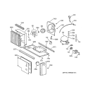 UNIT PARTS Diagram and Parts List for ZIS48NCA  General Electric Refrigerator