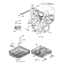 BODY PARTS Diagram and Parts List for GSD3610ZZ2AA  General Electric Dishwasher