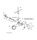 MOTOR - PUMP MECHANISM Diagram and Parts List for GSC3430Z01WW  General Electric Dishwasher