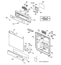 Part Location Diagram of WD34X10111 GE INSERT ESCUTCHEON