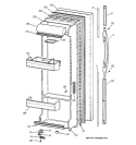 FRESH FOOD DOOR Diagram and Parts List for TFX22APDAWW  General Electric Refrigerator