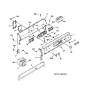 Part Location Diagram of WB37K5033 GE BACKGUARD FRONT PANEL