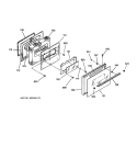 DOOR Diagram and Parts List for JBP62BY2AD  General Electric Range