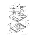 COOKTOP Diagram and Parts List for JBS02LY2WH  General Electric Range
