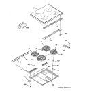 COOKTOP Diagram and Parts List for JBP62BY1AD  General Electric Range