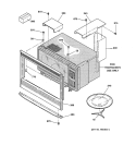Part Location Diagram of WB34T10013 GE DUCT AIR BACK
