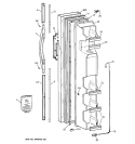 FREEZER DOOR Diagram and Parts List for TFX22CRDABB  General Electric Refrigerator