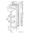 FRESH FOOD DOOR Diagram and Parts List for CSK30DRBEAA  Hotpoint Refrigerator