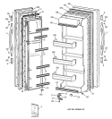 DOORS Diagram and Parts List for CST20KABEAD  Hotpoint Refrigerator