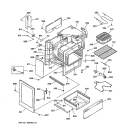 BODY PARTS Diagram and Parts List for RB754PY3WH  Hotpoint Range