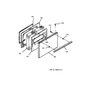 DOOR Diagram and Parts List for RB754PY3WH  Hotpoint Range