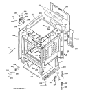 BODY PARTS Diagram and Parts List for RB757BC1WH  Hotpoint Range
